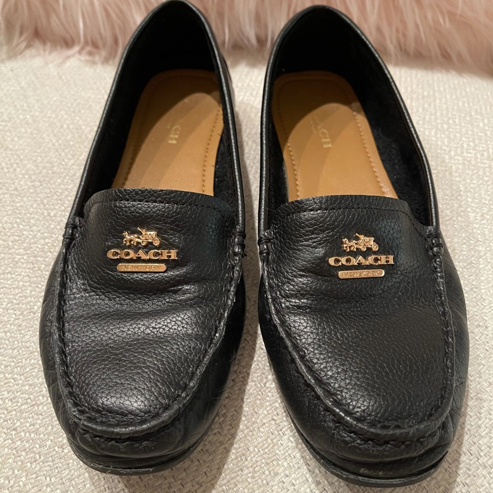 Coach Black Loafers, Women
